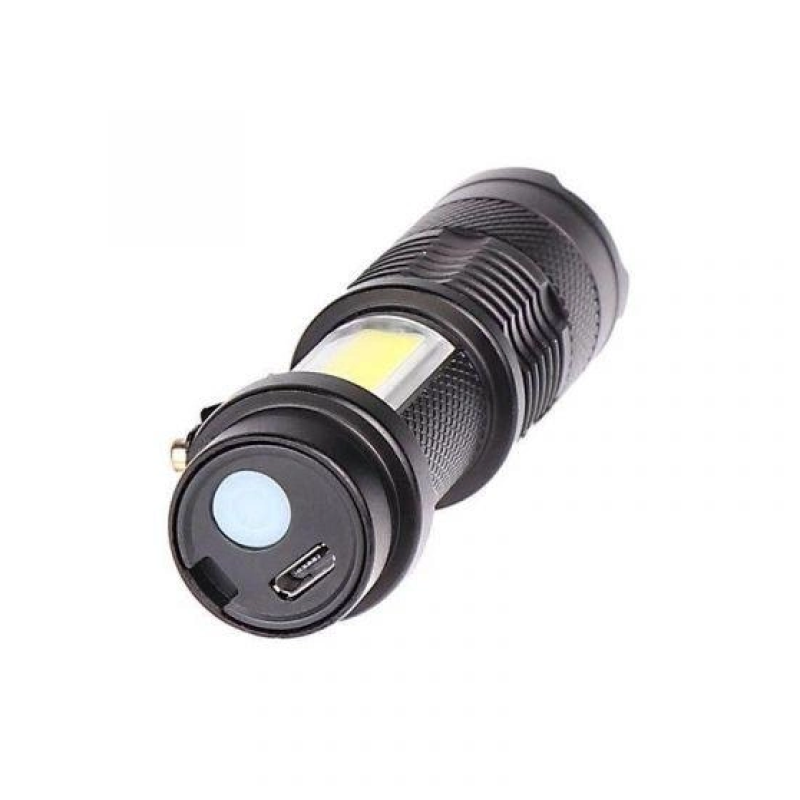 Світлодіодний ліхтарик BL-525 / mirco USB / Чорний