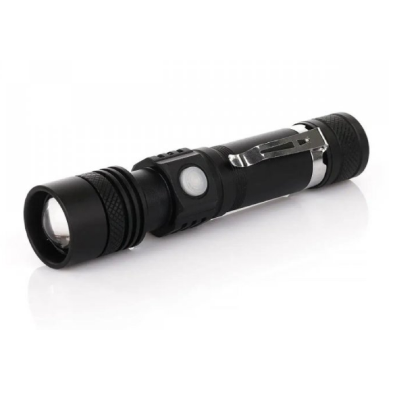 Світлодіодний ліхтар на акумуляторі BL-518-Т6 / Type-C USB / Чорний