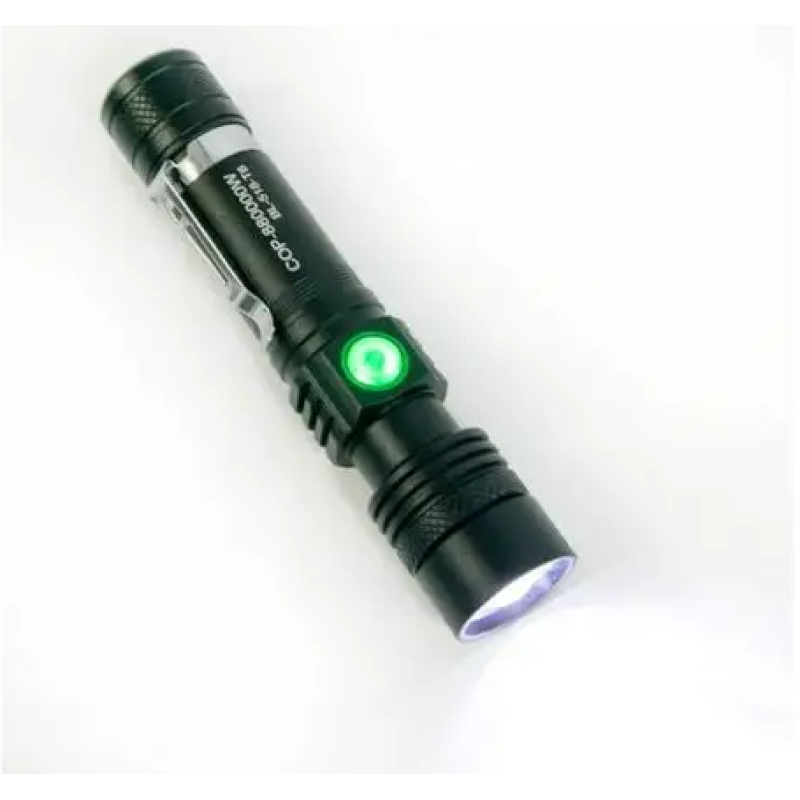 Світлодіодний ліхтар на акумуляторі BL-518-Т6 / Type-C USB / Чорний