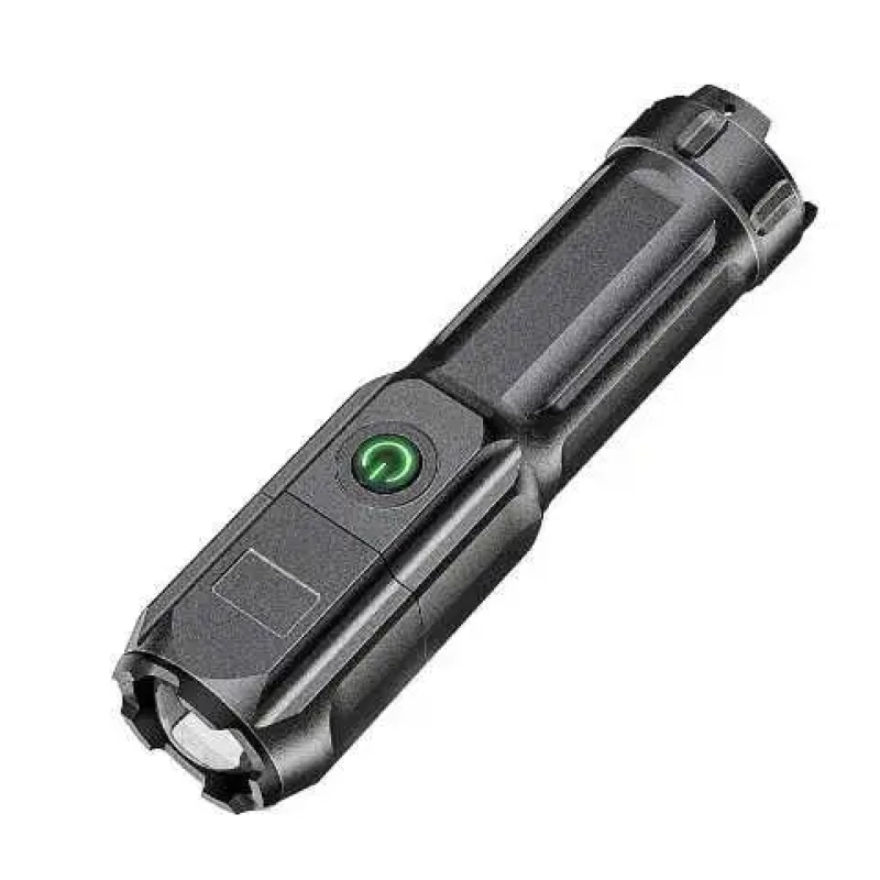 Карманный фонарик F15-T / micro USB / Черный