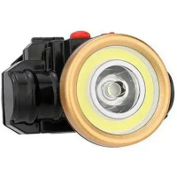 Акумуляторний ліхтарик налобний HeadLamp 0509-2 COB / Чорний