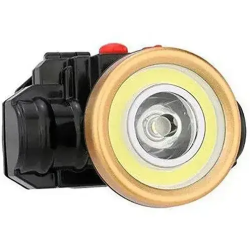 Акумуляторний ліхтарик налобний HeadLamp 0509-2 COB / Чорний