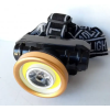Акумуляторний ліхтарик налобний HeadLamp 0509-2 COB / Чорний