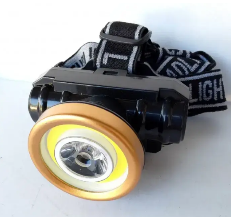 Акумуляторний ліхтарик налобний HeadLamp 0509-2 COB / Чорний