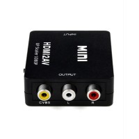 Конвертер Mini HDMI2AV / HD video Converter Up Scaler 1080 p / Черный