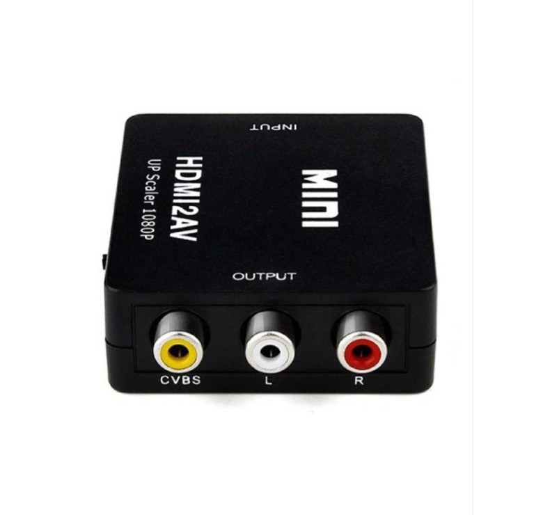 Конвертер Mini HDMI2AV / HD video Converter Up Scaler 1080 p / Черный