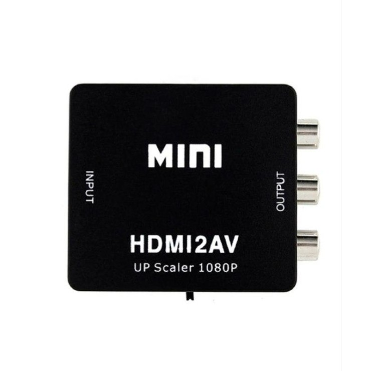 Конвертер Mini HDMI2AV / HD video Converter Up Scaler 1080 p / Черный