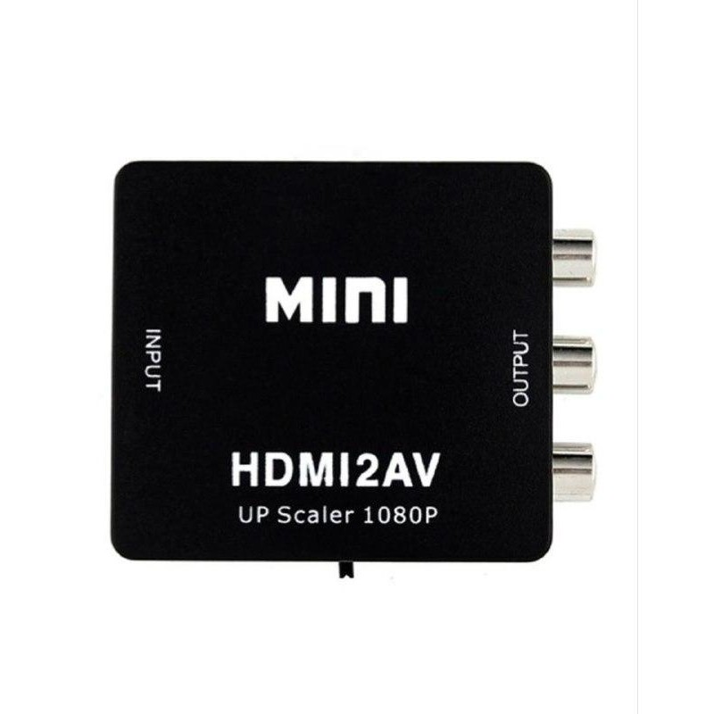 Конвертер Mini HDMI2AV / HD video Converter Up Scaler 1080 p / Чорний