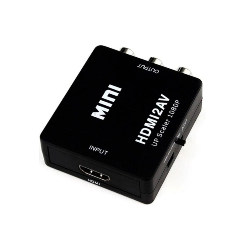 Конвертер Mini HDMI2AV / HD video Converter Up Scaler 1080 p / Черный