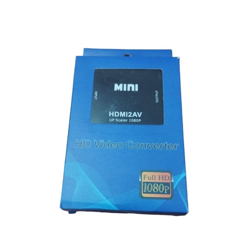 Конвертер Mini HDMI2AV / HD video Converter Up Scaler 1080 p / Чорний