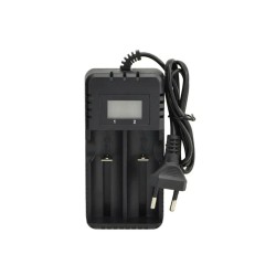 Заряджання для акумулятора HD-8991A / Зарядний пристрій 2 акумулятори. 14500/1634018560/26650 / Чорна