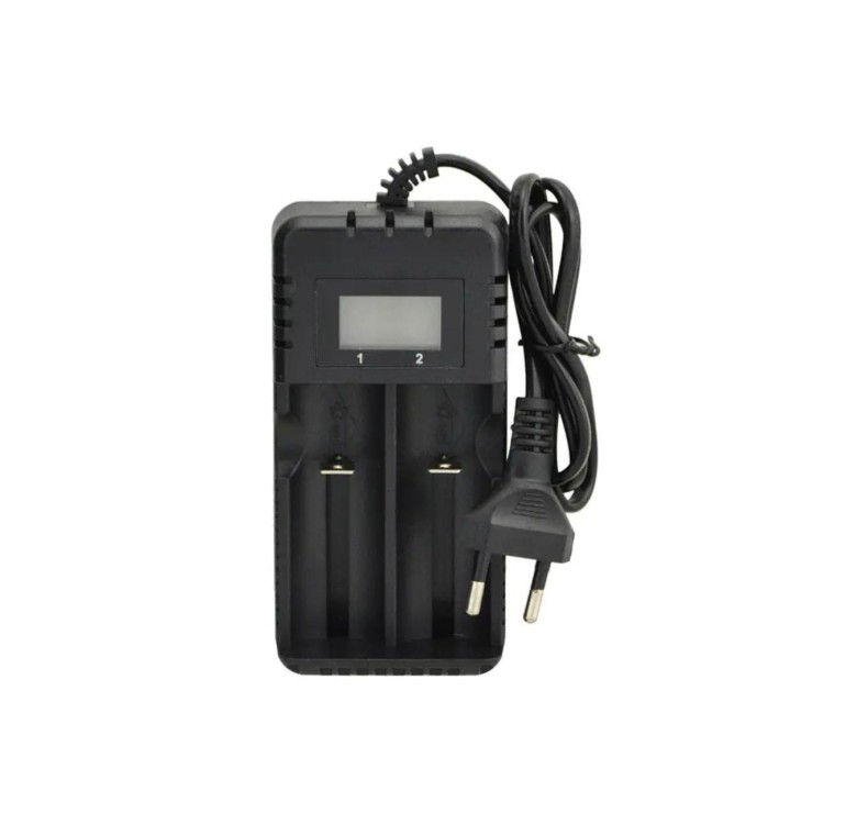 Зарядка для аккумулятора HD-8991A / Сетевое зарядное устройство 2 аккум. 14500/1634018560/26650 / Черная