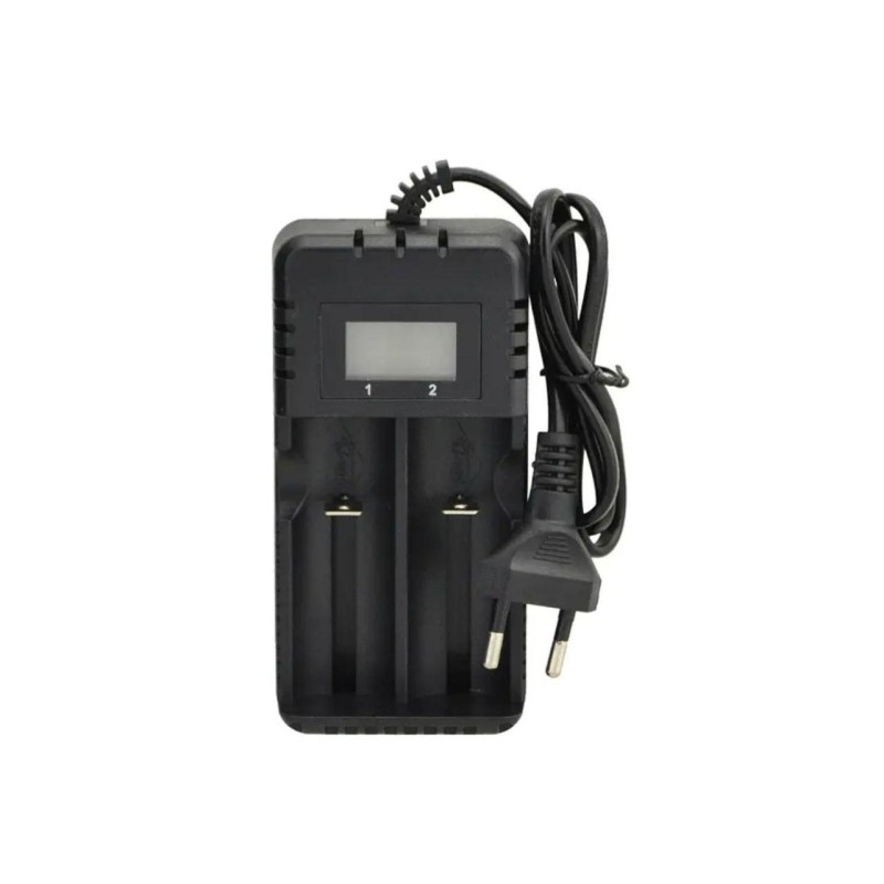 Зарядка для аккумулятора HD-8991A / Сетевое зарядное устройство 2 аккум. 14500/1634018560/26650 / Черная