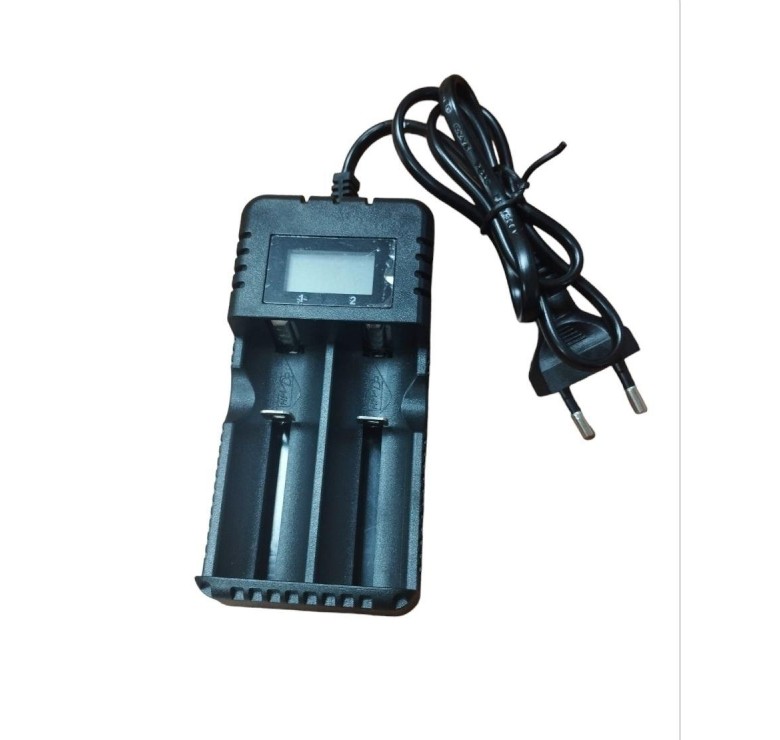 Зарядка для аккумулятора HD-8991A / Сетевое зарядное устройство 2 аккум. 14500/1634018560/26650 / Черная
