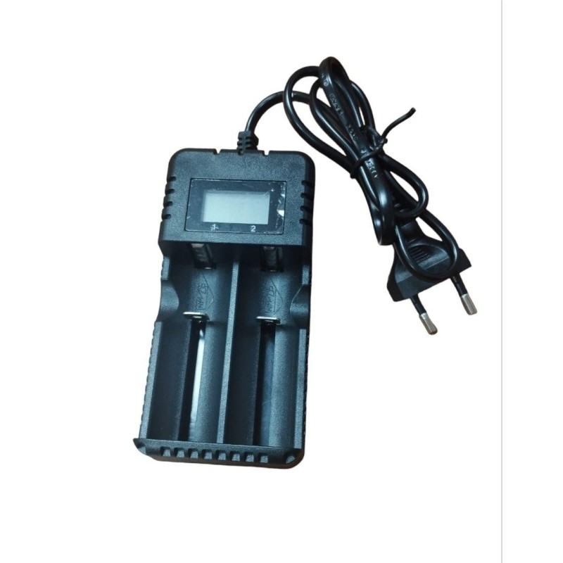 Зарядка для аккумулятора HD-8991A / Сетевое зарядное устройство 2 аккум. 14500/1634018560/26650 / Черная