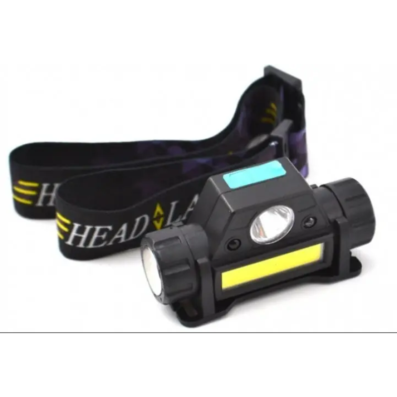 Ліхтар налобний BL-7476 SENSOR / microUSB / Чорний