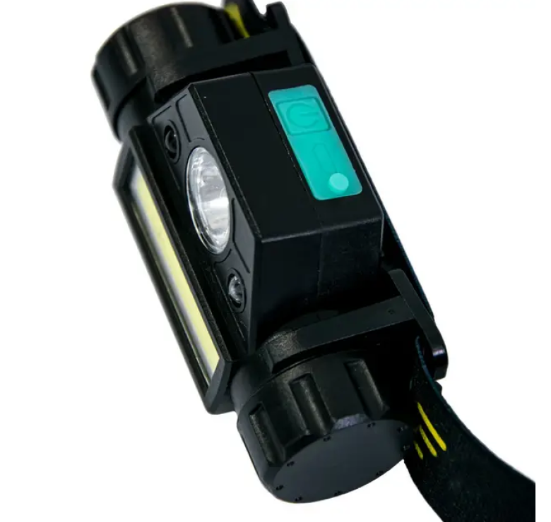 Фонарь налобный BL-7476 SENSOR / microUSB / Черный