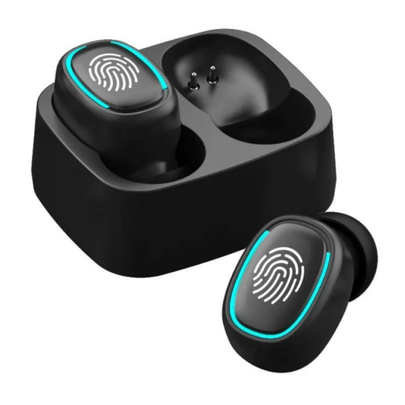 Беспроводные TWS наушники T1 Bluetooth с кейсом / Черный