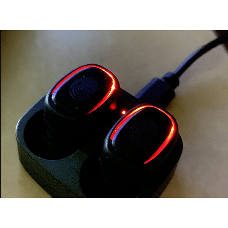 Беспроводные TWS наушники T1 Bluetooth с кейсом / Черный