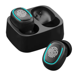 Беспроводные TWS наушники T1 Bluetooth с кейсом / Черный