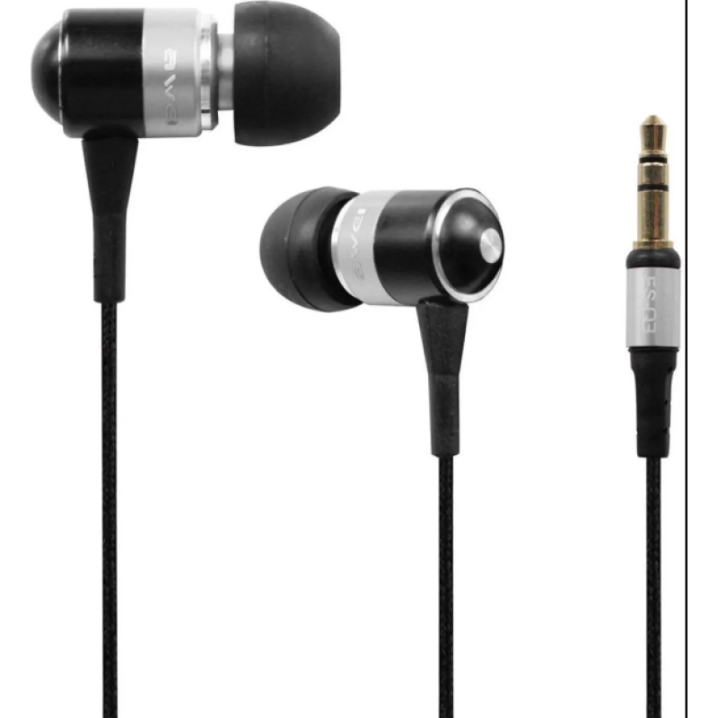 Проводные наушники вакуумные Awei ES-Q3 / Серый