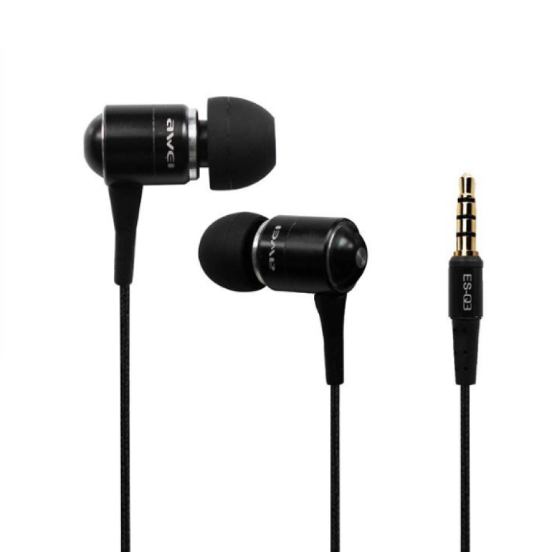 Проводные наушники вакуумные Awei ES-Q3 / Черный