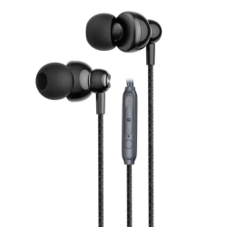 Провідні навушники вакуумні XO EP55 Metal / Чорний