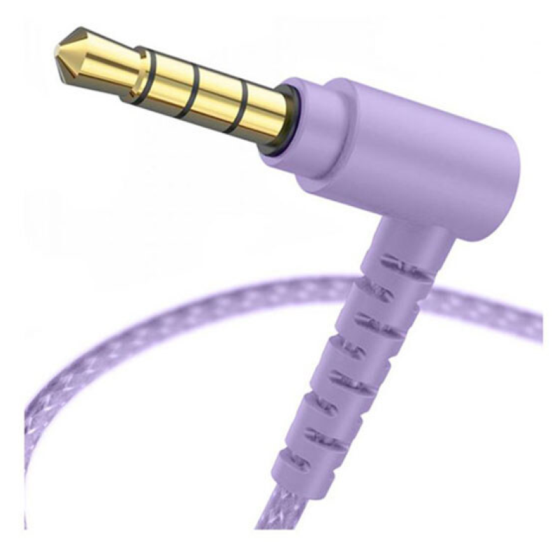 Дротові навушники вакуумні XO EP55 Metal / Фіолетовий