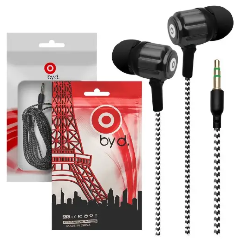 Навушники провідні вакуумні Byd BY-4/ Чорний