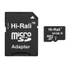 Карта пам'яті "Hi-Rali" microSDHC 64 гігабайт +АДАПТЕР / UHS-1 / Чорний