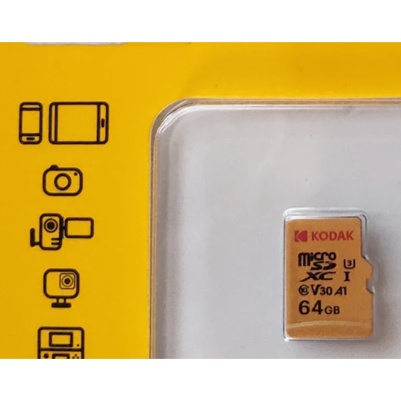 Карта памяти Kodak 64GB microSDXC UHS-I 10 Class / Черный