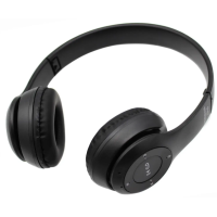 Бездротові навушники P47 Stereo Bluetooth 5.0 / MP3 FM / Чорний