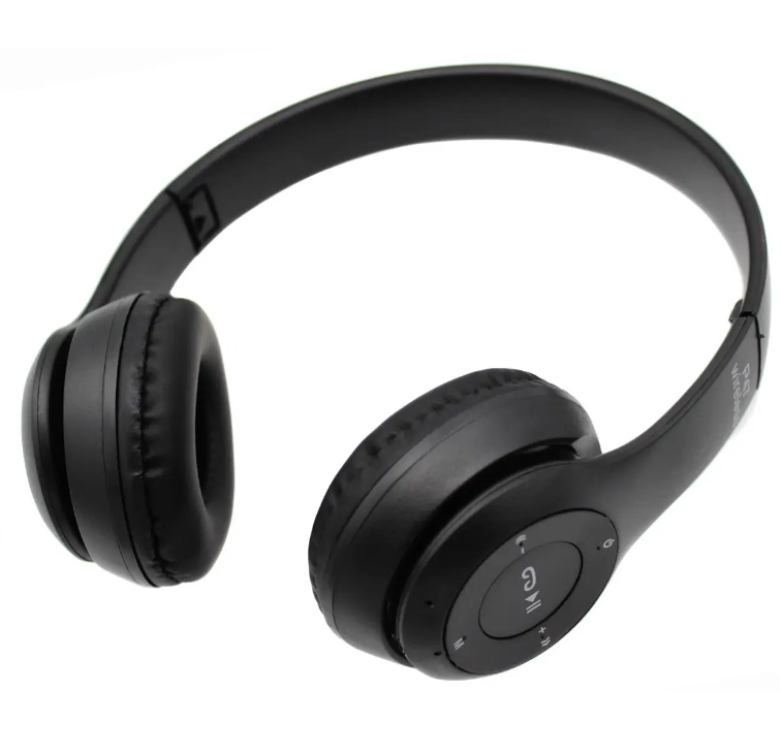 Бездротові навушники P47 Stereo Bluetooth 5.0 / MP3 FM / Чорний