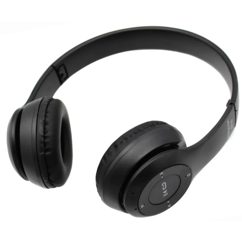 Бездротові навушники P47 Stereo Bluetooth 5.0 / MP3 FM / Чорний