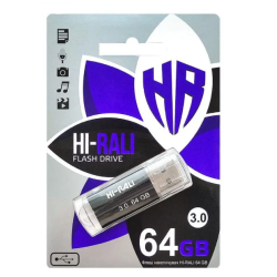 Флеш накопичувач USB Hi-Rali на 64гб / швидкість 3.0 / Чорний