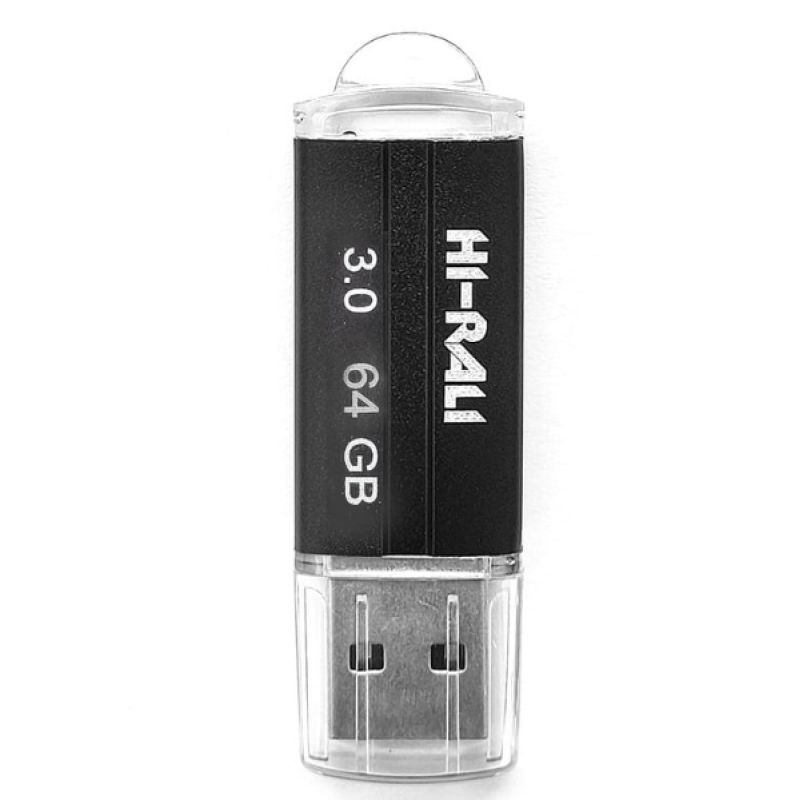 Флеш накопичувач USB Hi-Rali на 64гб / швидкість 3.0 / Чорний