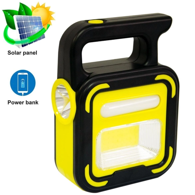 Кемпинговый фонарь с аккумулятором / JD-925 / Желто-Черный