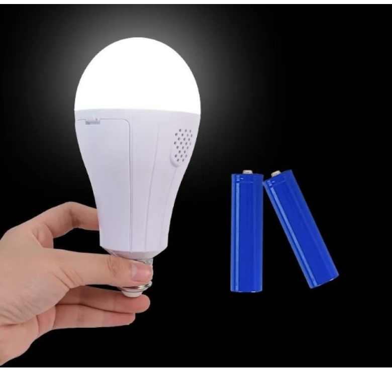 Світлодіодна лампочка LED Emergency bulb з акумулятором 20 Вт / Акумуляторна аварійна лампочка в патрон