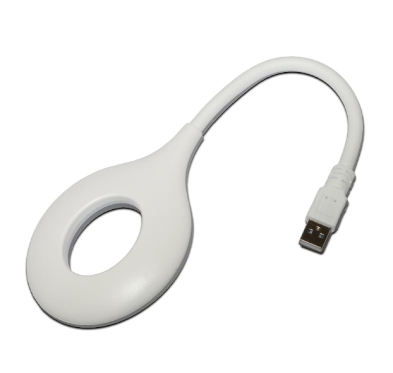 USB фонарик / USB лампа / Кольцевая лампа для ноутбука / Белый