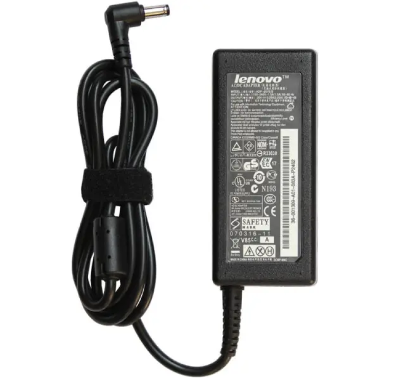 Блок питания для ноутбука Lenovo N580 + Кабель для блока питания 1.2м / 3 pin / Черный