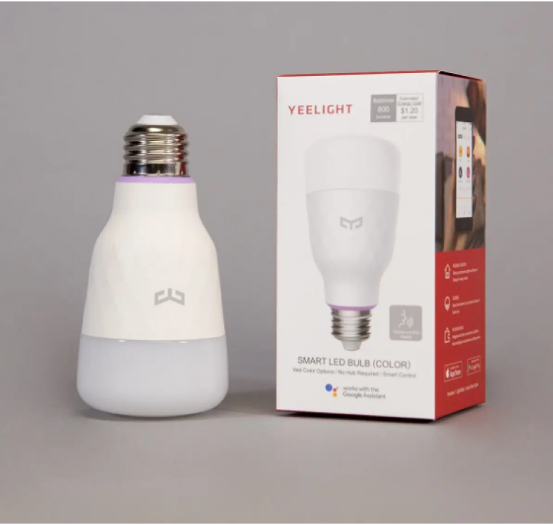 Розумна світлодіодна лампа Yeelight Smart LED Bulb (Color) with Voice Control / 10W