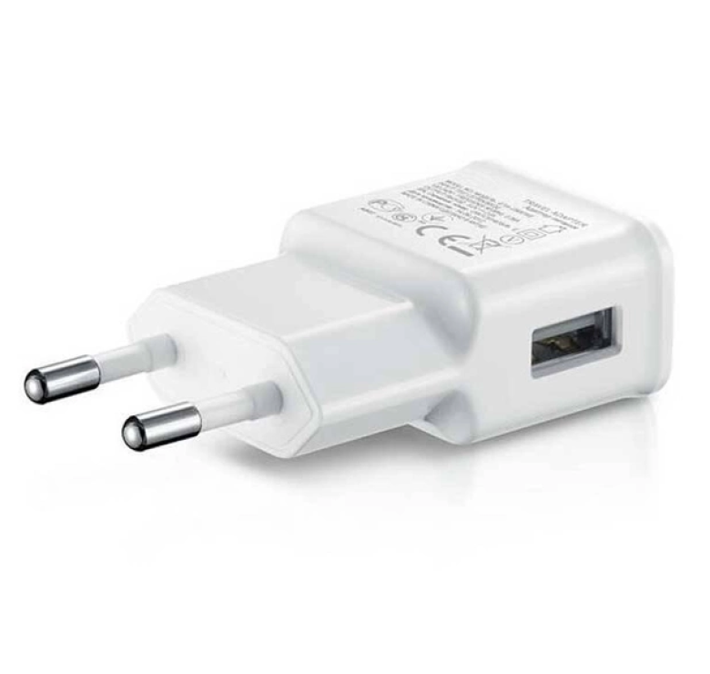 Оригинальное зарядное устройство / адаптер 5В/2А USB EK-8680 / Белый