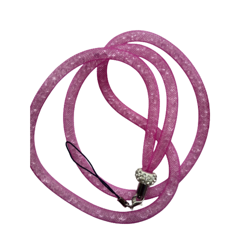Шнурок на шию для телефону / Рожевий