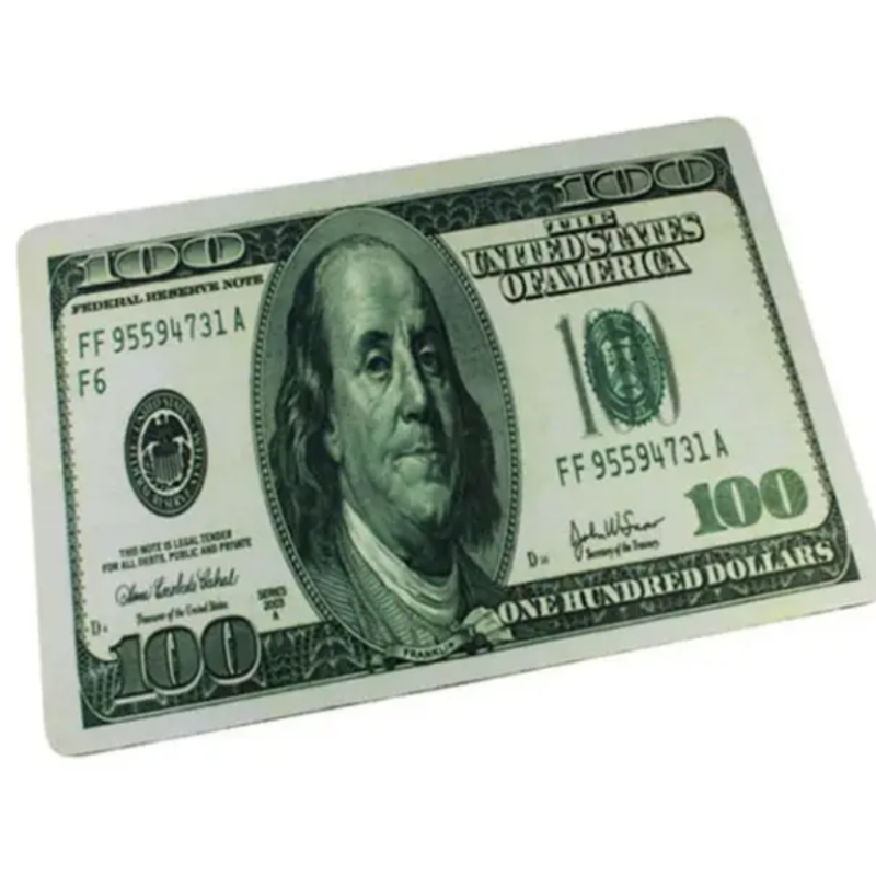 Коврик для мыши 100 Долларов / 20х28х0.2 см