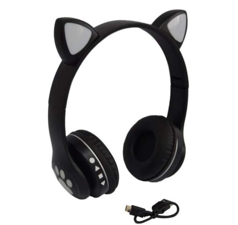 Наушники беспроводные Cat Ear Headphones VZV-23M / Черный
