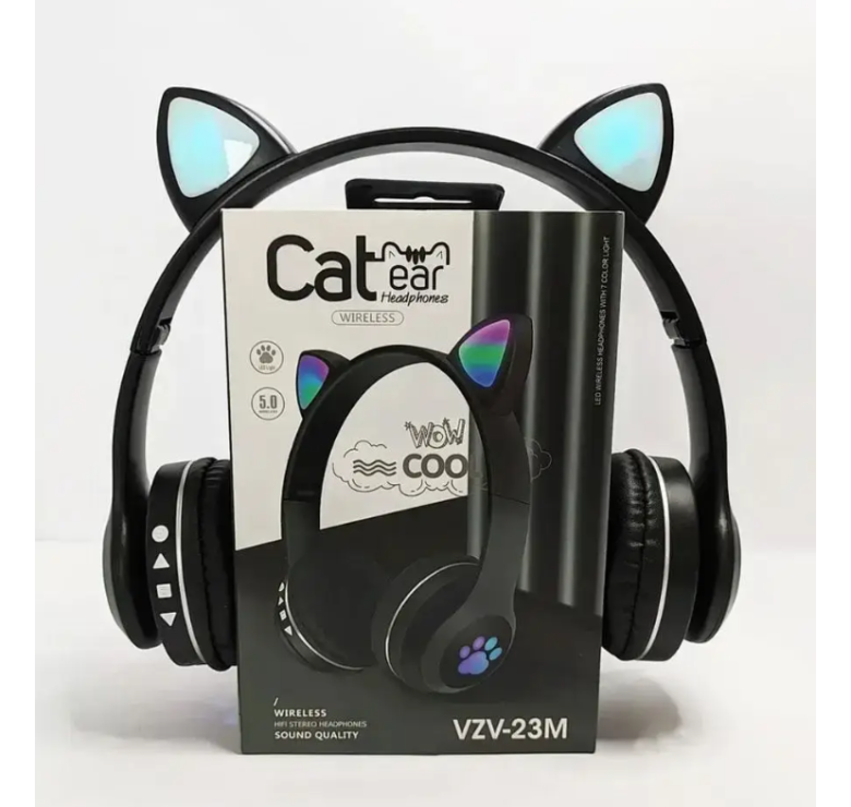 Наушники беспроводные Cat Ear Headphones VZV-23M / Черный