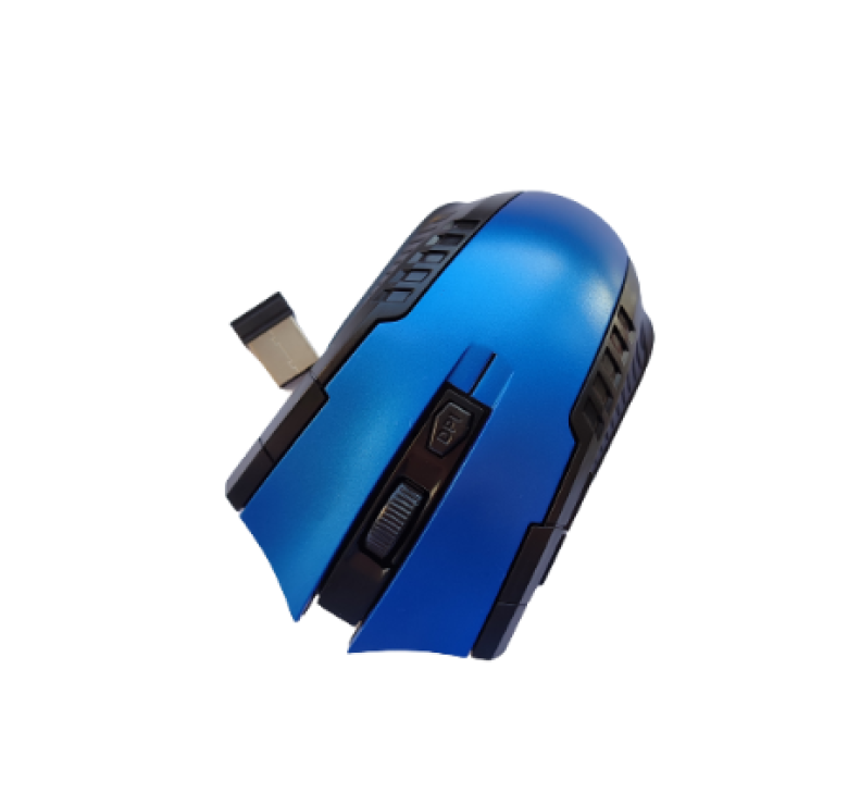 Беспроводная мышка Wireless Mouse G-698 / Компьютерная мышка беспроводная 2.4GHz / Черный + Синий