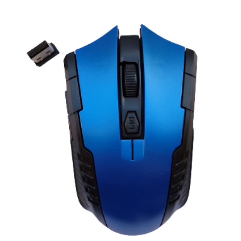 Беспроводная мышка Wireless Mouse G-698 / Компьютерная мышка беспроводная 2.4GHz / Черный + Синий