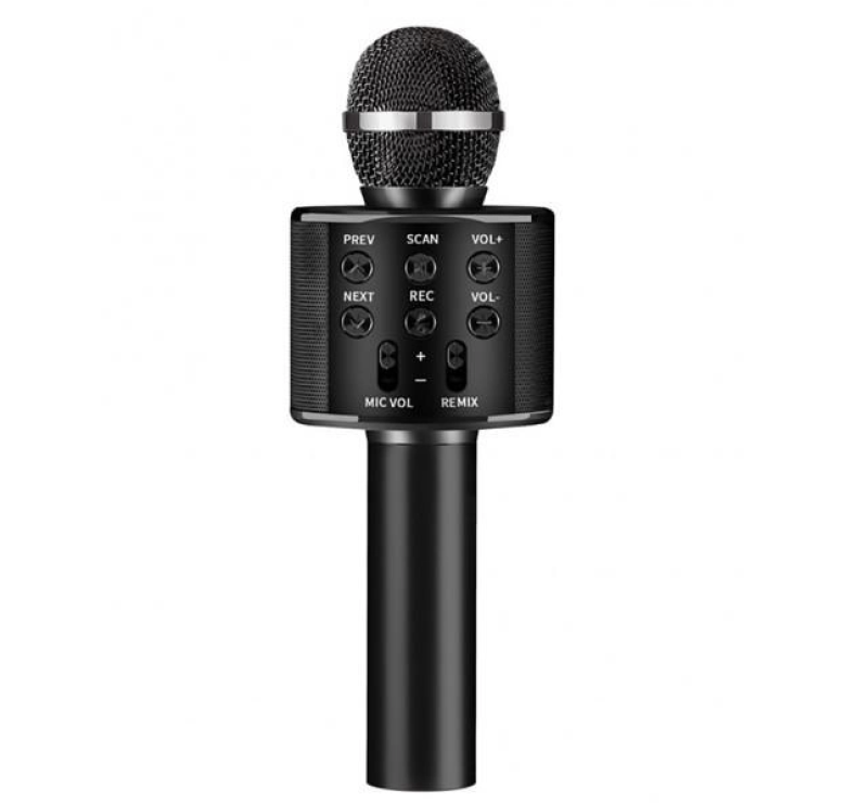 Bluetooth-микрофон для караоке Handheld WS-858 / Черный