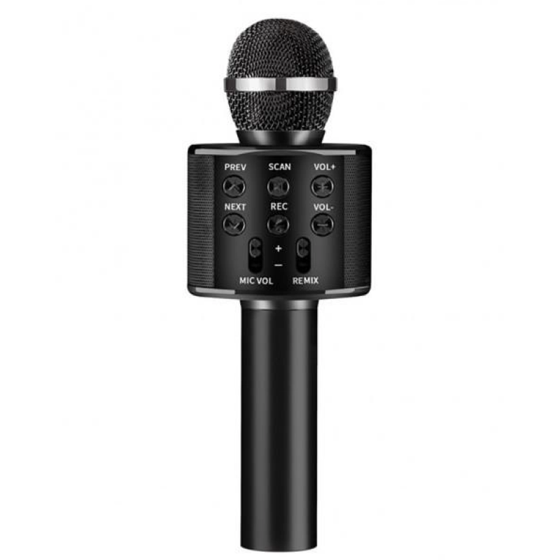 Bluetooth-мікрофон для караоке Handheld WS-858 / Чорний